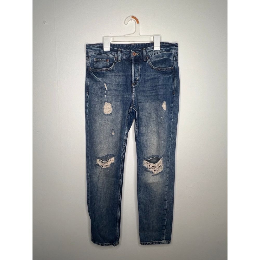 H&M BOYFRIEND LOW WAIST JEANS SIZE 26